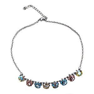 Oil Spill Short Necklace With Earrings